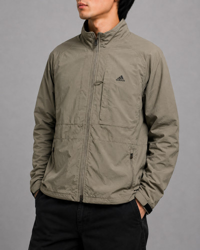 Adidas windbreaker beige - windbreaker,