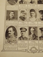 Sk232 Ephemera 1915 WW1 Small Picture N J Cox Royal Sussex Regiment 
