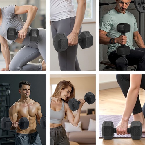 Pvc hex dumbbells dumbbell - pvc,