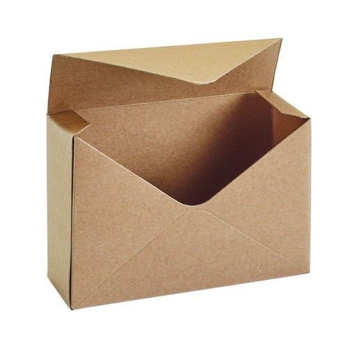 Natural kraft envelope - natural, flower
