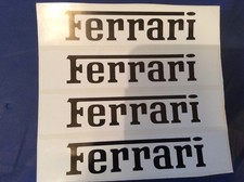 4x Ferrari Racing Decals -