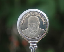 Vintage Spoon Winston Churchill WWII Souvenir British Military Gift 
