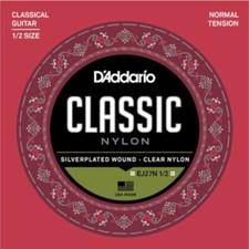 D'Addario EJ27N1/2 Classic Nylon 1/2 SIZE Guitar Strings - NORMAL Tension