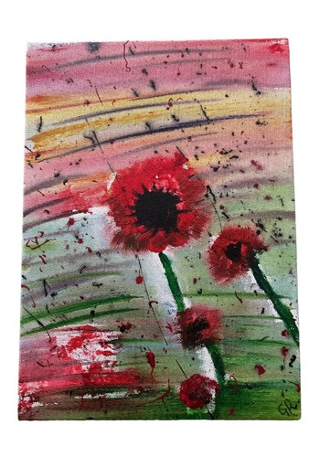 Poppy splash acrylic - poppy,