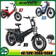 TESWAY X5/X7/X9 AWD Electric Bicycle 30Ah/60AH Fat Tire Mountain Off-road E-bike