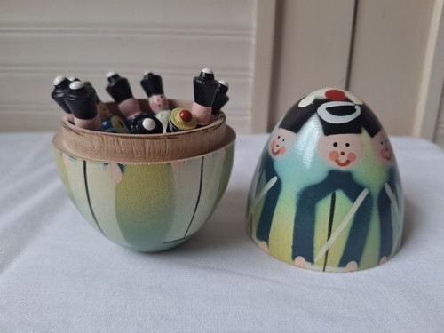 Vintage miniature wooden