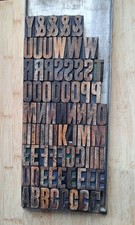 VINTAGE WOODEN Letterpress
