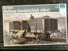 Trumpeter 1:35 German Railway Gondola (high sides) model kit, complete