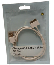 30 Pin 1m Cable USB Data Sync