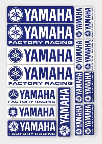 Yamaha racing stickers x16 - racing,