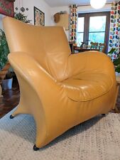1970s Dutch Leather Armchair By Gerard Van Den Berg. Vintage/Retro/Mid Century 