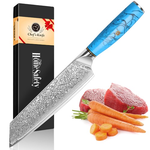 Damascus kiritsuke knife - kiritsuke, 8