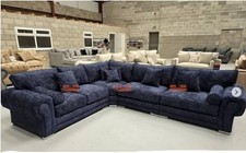 Ark Future Alessia L-Shaped Corner Sofa with Full Back and Chesterfield Arms