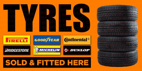 Tyres banner garage tyre - banner,