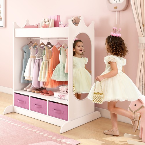 White kids dress - white, up