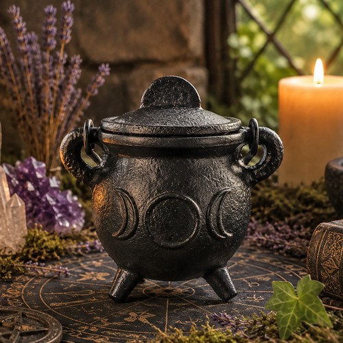 Cast iron cauldron triple - cast,