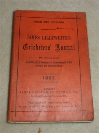 Lillywhite annual for - lillywhite, 1887