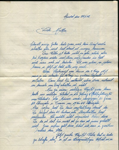 Wwii letter 1944 - 1944, alsatian