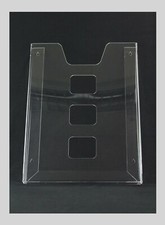 A2 Portrait Wall Mountable Brochure Dispenser / Poster / Leaflet Holder Acrylic