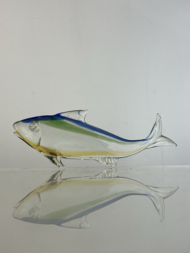 Vintage studio art glass flat - studio,