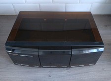 Vintage Kenmark CD Storage Case In Dark Ash Effect & Smokey Plastic Surround