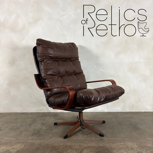 Scandinavian swivel brown - swivel,