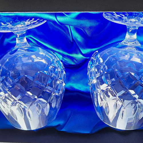 Set clear cut glass - clear,
