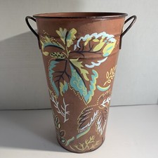 Vtg  Rustic Hand Painted Waste