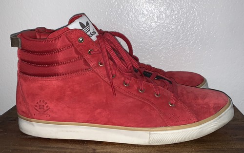 Adidas ransom red suede - x,