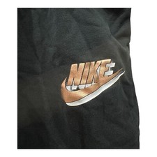 Nike Women's L Sportswear Essentials Rose Gold Double Swoosh Joggers Pants Rare