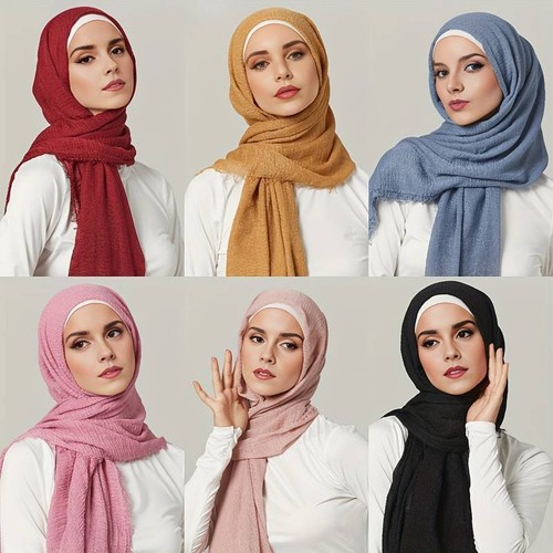 Crinkle scarf hijab - crinkle, ladies