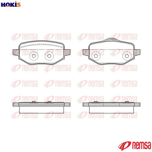 Brake pad set disc - disc,