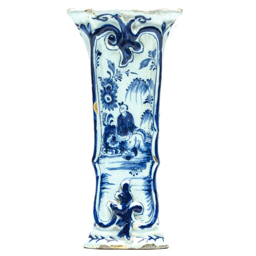 Dutch delftware vase porcelain - dutch,