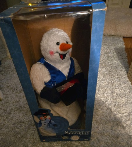 Gemmy snowman spinning - gemmy, singing