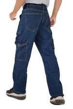 Mens Combat Jeans Cargo Denim Trousers Jeans Casual Work Pants All Waists Sizes