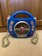 Retro Sing Along Cd Player With Two Built In Microphones Led Display Hand Held