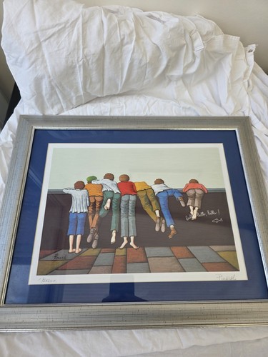 Framed pinard lithograph print - pinard,