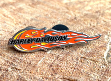 Harley Davidson flames pin