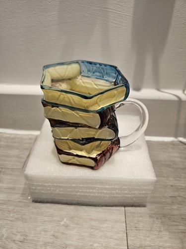 Painted book shaped coffee - book-shaped,