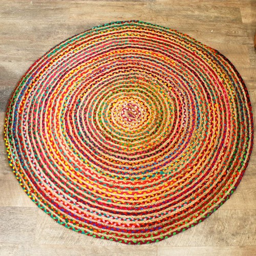 Round jute recycled - round,