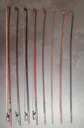 Old violin bows mixed - violin, lot