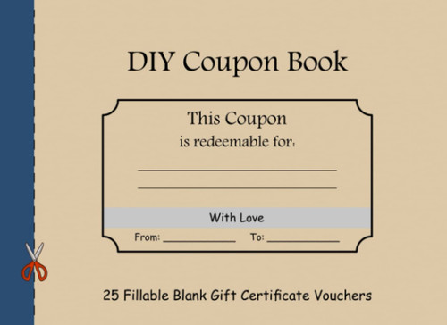 Diy coupon book - diy, fillable