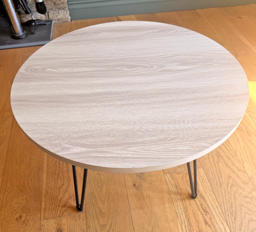 Round table top 60cm grey - table,