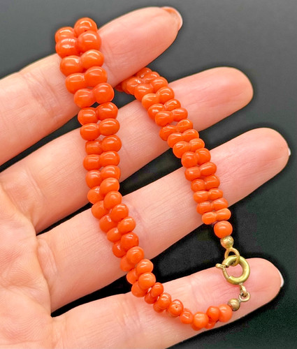 Antique victorian carved - victorian, coral