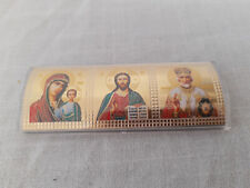 Russian Icon Foil Art Jesus Christ Holy Mother Christian Religious Small Icon
