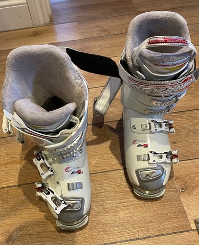 Ladies nordica white ski boots - ladies,