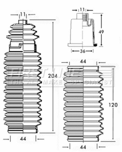 Steering boot gaiter for - steering,