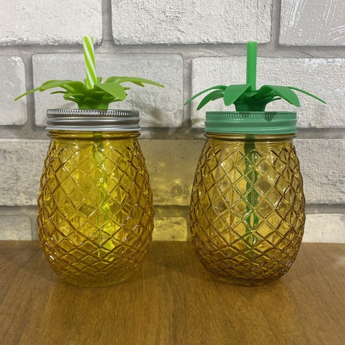 Pineapple glass drink - glass,