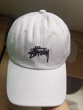 Stussy white baseball cap