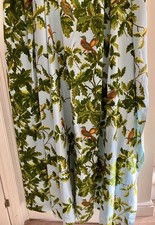 2  Pairs Vintage French Curtains. Romanex de Boussac Le Parc by Pascaline Villon